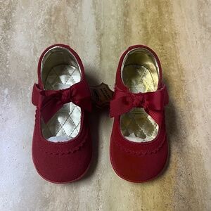 L’Amour Red Suede Mary Jane